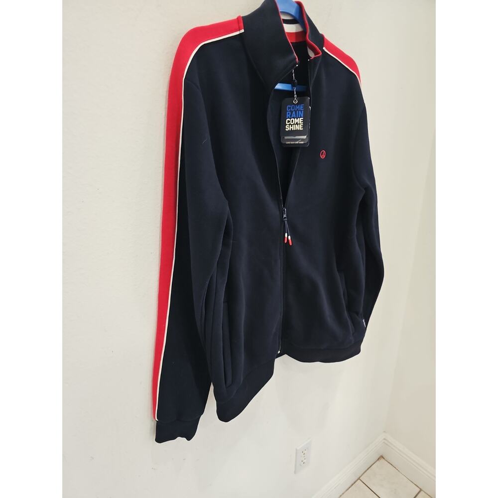 SEA RANCH Mens Jacket Zip-Up Jacket Sweater Navy Blue Knit Size L - Picture 6 of 11